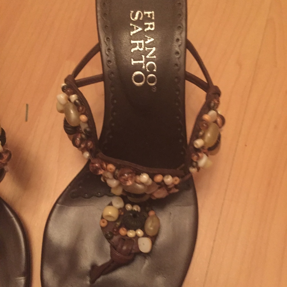 Franco Sarto - Unique Beaded Classy Sandal - Picture 5 of 6
